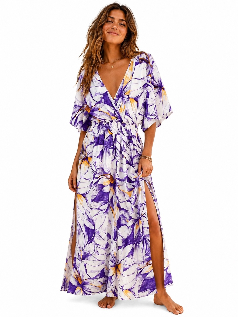 🌺 One The Land Floral Maxi Dress